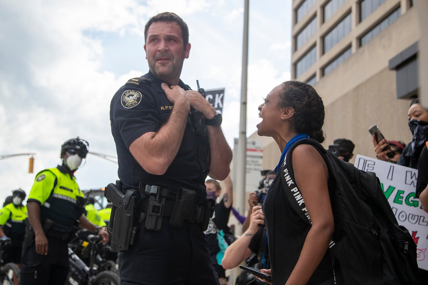 PHOTOS: Atlanta rally against police violence draws hundreds, turns violent