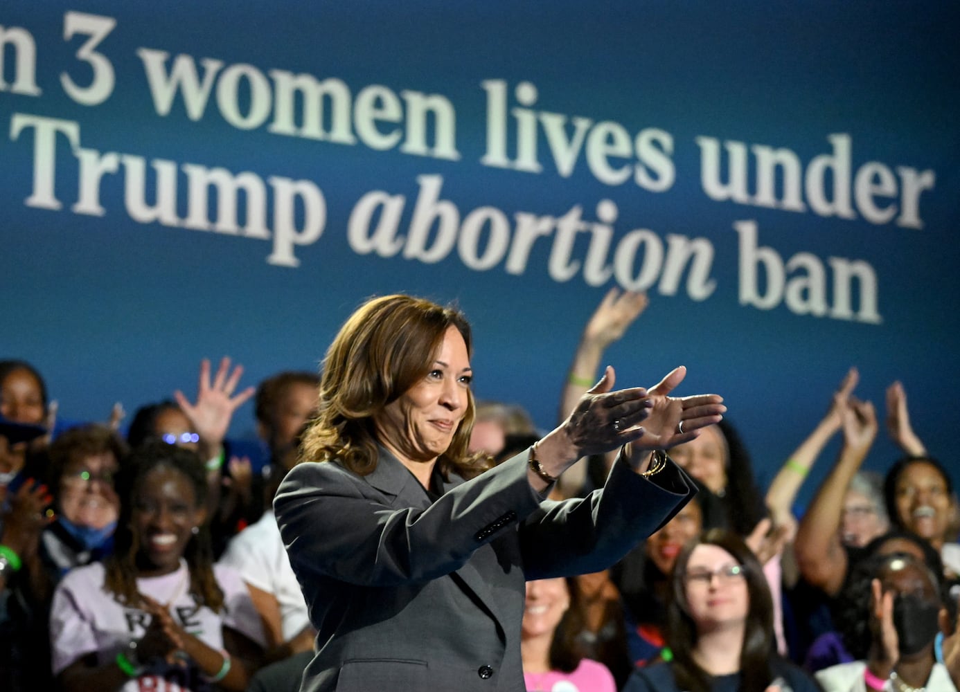 Kamala Harris campain stop on abortion