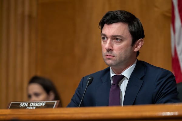 U.S. Sen. Jon Ossoff, D-Georgia, wants the pharmaceutical industry to explain why a shortage of children’s medicines persists in Georgia and beyond.  (Nathan Posner for the Atlanta Journal Constitution)