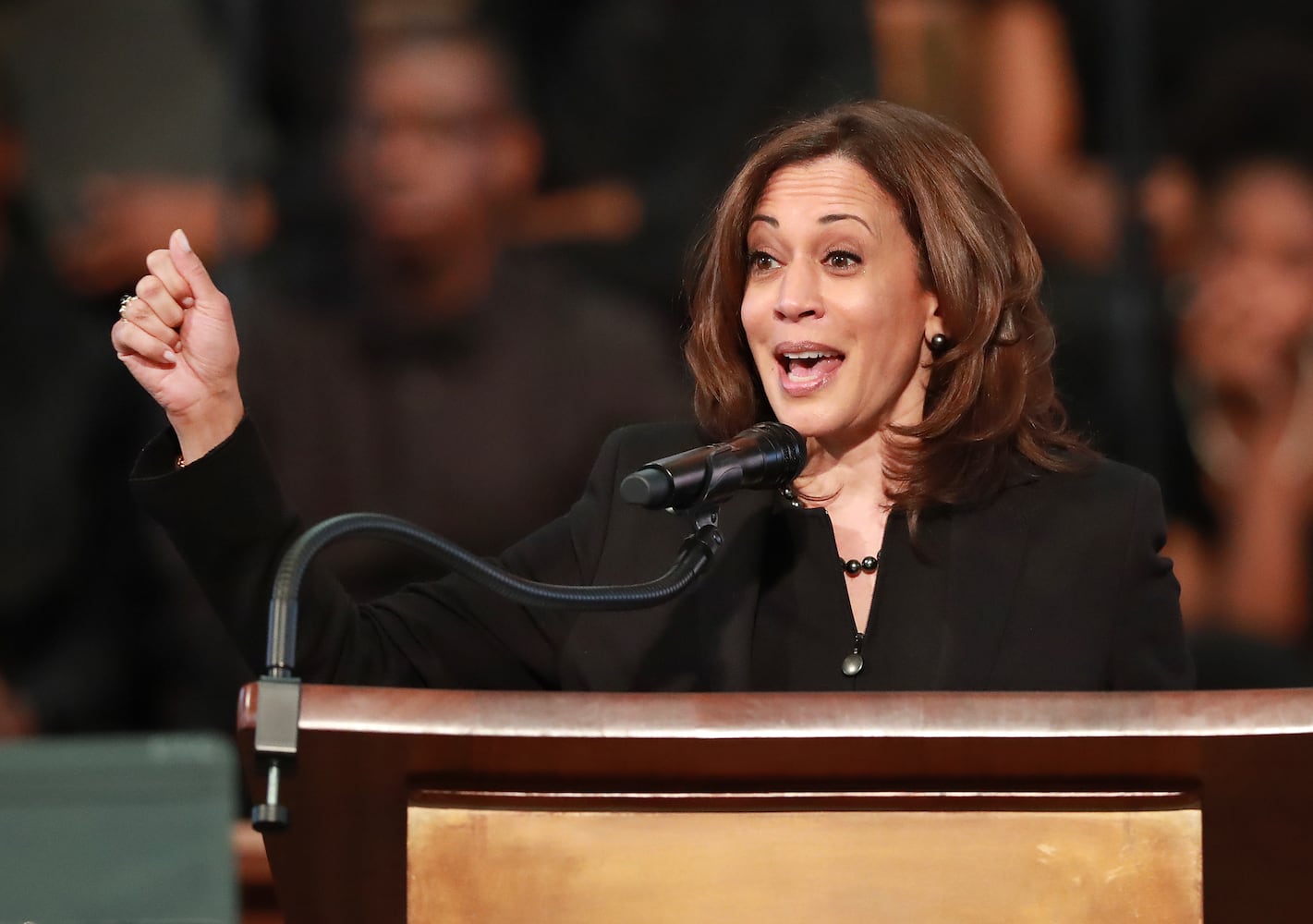 PHOTOS: Kamala Harris visits Ebenezer, Morehouse