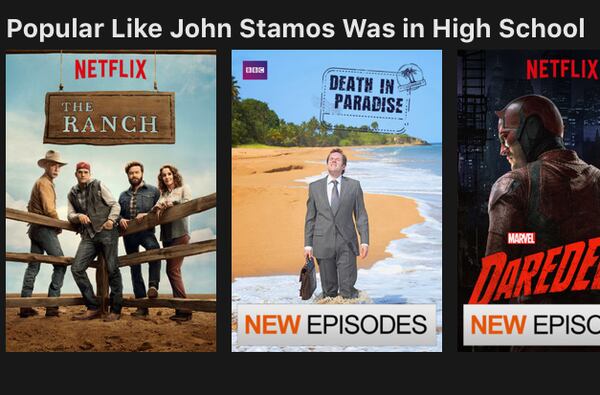 Netflix is stamping the John Stamos seal of approval on a random string of shows.