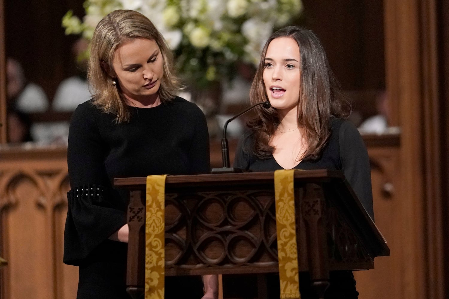 Photos: President George H.W. Bush lies in repose at Houston church