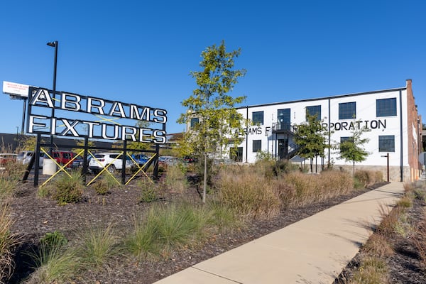 Abrams Fixtures is seen in Atlanta on Wednesday, October 16, 2024. The industrial building that housed several companies since 1920 was converted in 2019 into 33 residential lofts, 50,000 square feet of office space and about 8,000 square feet of restaurant space. (Arvin Temkar / AJC)