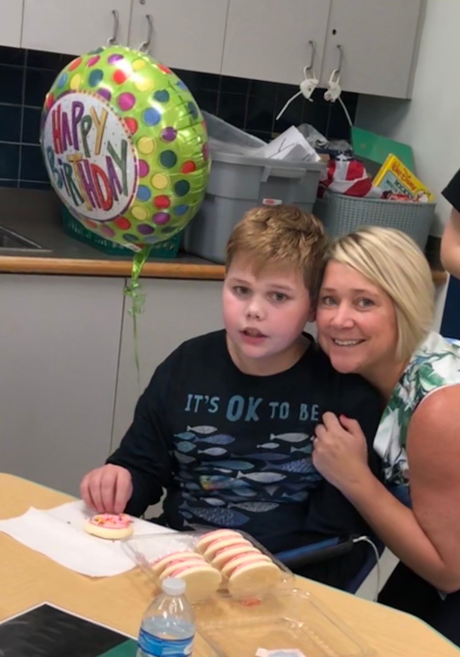 Amick Olson celebrated his birthday during his seven-month stay in Atlanta while undergoing therapy at the Marcus Autism Center. 
Courtesy of Brooke Olson.