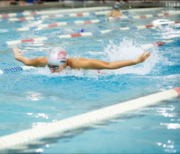 Sarah Paisley Owen shows butterfly form.