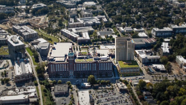 Jamestown Properties released this rendering in 2020 of what its plans for the expansion of Ponce City Market would look like. At the time, the plans added 500,000 square feet. (Jamestown)