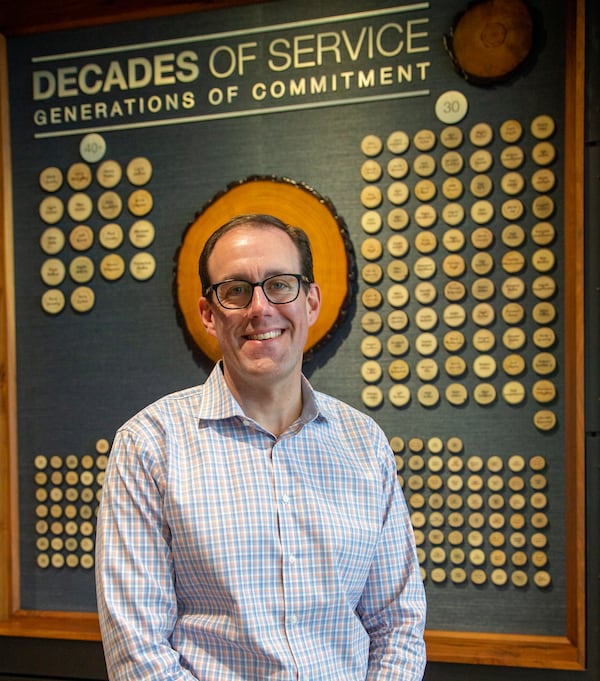 Portrait of  COO of planning & Technology, Greg Hunsberger at the Brasfield & Gorrie headquarters in Atlanta for the Top Workplace Large company category. PHIL SKINNER FOR THE ATLANTA JOURNAL-CONSTITUTION.