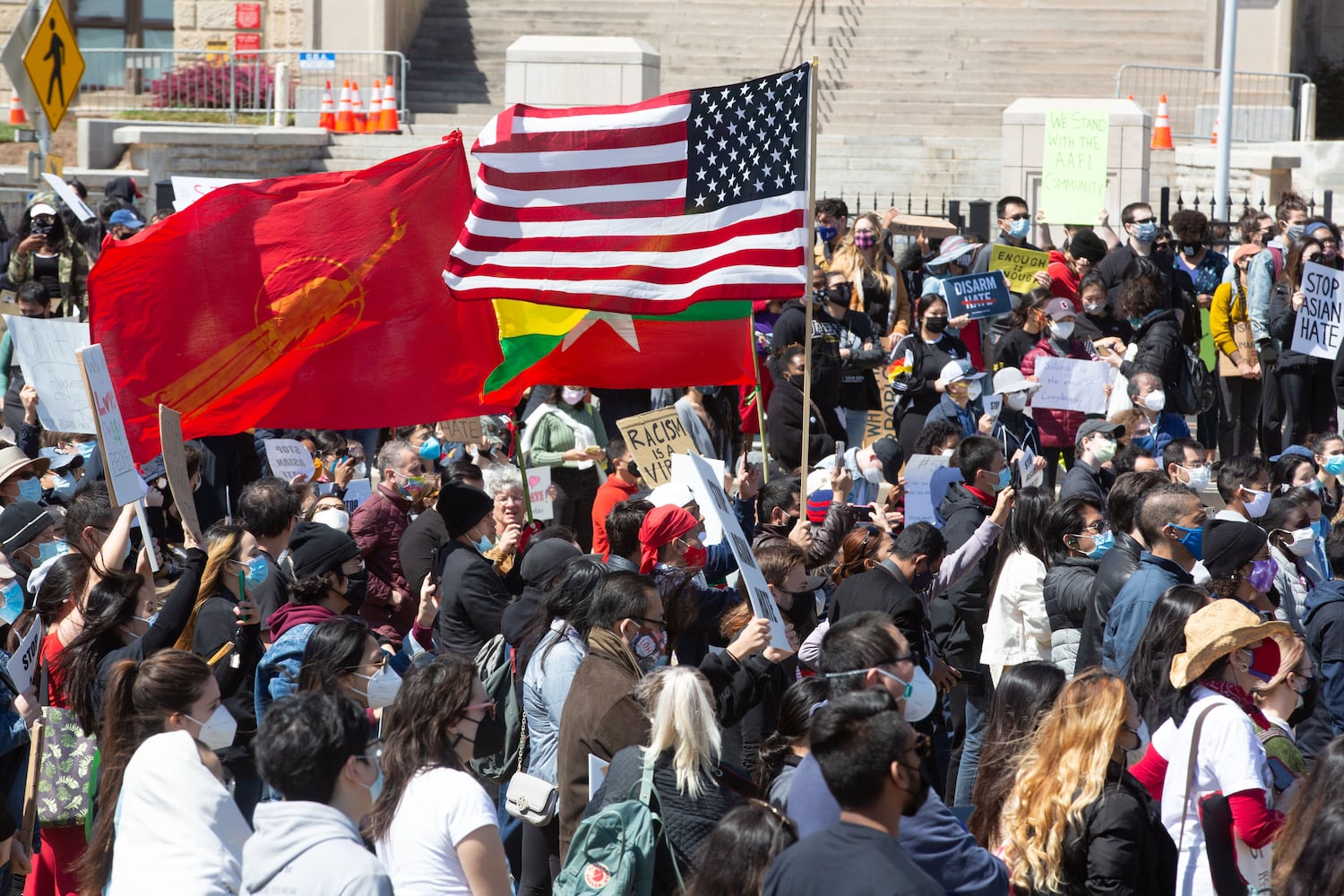 unity rally at the Liberty Plaza