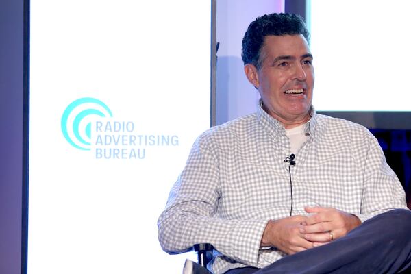  NEW YORK, NY - SEPTEMBER 28: Adam Carolla speaks onstage at The Golden Art of Podcasting panel during Advertising Week 2015 AWXII at Lucille's at B.B. King Blues Club and Grill on September 28, 2015 in New York City. (Photo by Paul Zimmerman/Getty Images for AWXII)