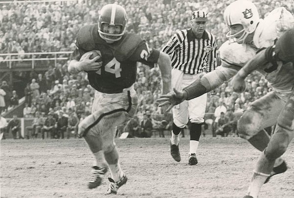 Kent Lawrence (24) starred for two SEC championship teams at Georgia and then on as a state court judge in Athens-Clarke County.