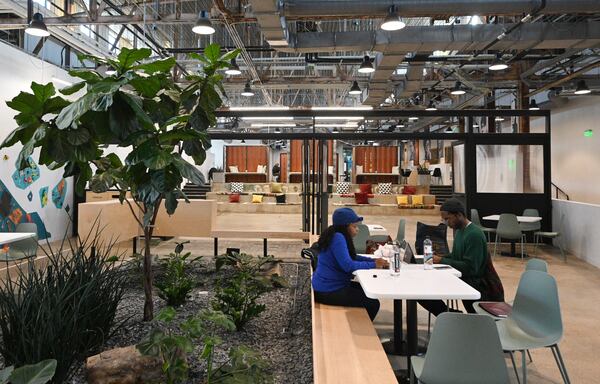 Interior of Pittsburgh Yards, a mixed-use development that spans 31 acres off University Avenue along the Beltline in southwest Atlanta, Tuesday, Jan. 24, 2023. (Hyosub Shin / Hyosub.Shin@ajc.com)