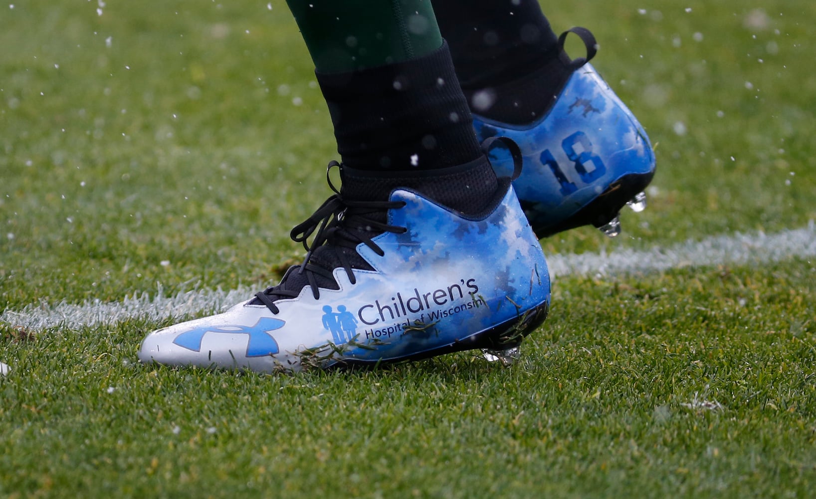 NFL players wear unique cleats