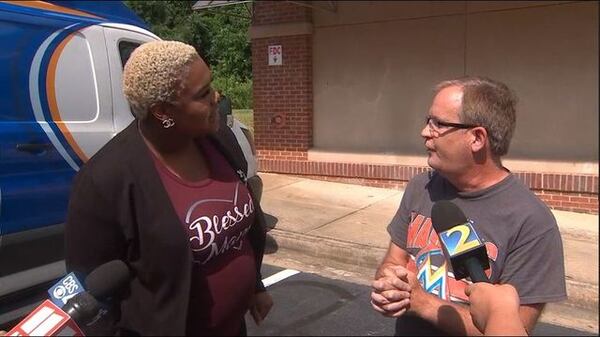 State Rep. Erica Thomas and Eric Sparkes. 