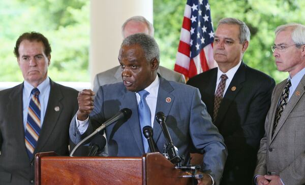 U.S. Rep. David Scott faces three challengers in the 2020 Democratic primary for his 13th Congressional District seat. He is pictured here during a visit to the Atlanta VA Medical Center in 2013. BOB ANDRES / BANDRES@AJC.COM