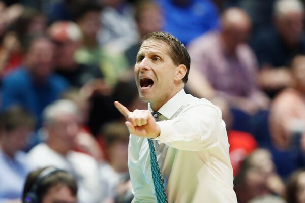 NASHVILLE, TN - MARCH 18:  Head coach Eric Musselman of the Nevada Wolf Pack directs his team against the Cincinnati Bearcats during the second half in the second round of the 2018 Men's NCAA Basketball Tournament at Bridgestone Arena on March 18, 2018 in Nashville, Tennessee.  (Photo by Andy Lyons/Getty Images)