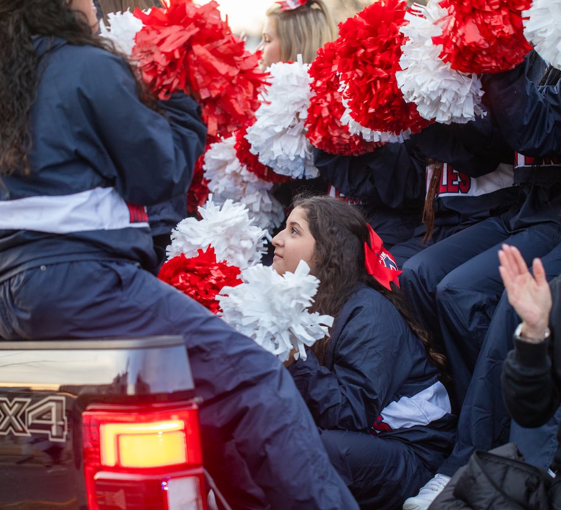 Milton High School football champs parade and celebration