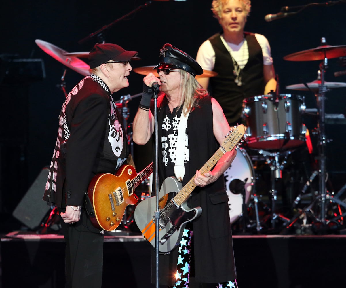 -- Cheap Trick performs "Dream Police"
The legendary Rod Stewart energized a sold out crowd at Ameris Bank Amphitheatre on Wednesday, August 31, 2022 with Cheap Trick as the opening act.
Robb Cohen for the Atlanta Journal-Constitution