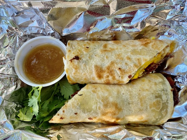 Java Saga Coffee serves Taiwanese breakfast crepes, as well as coffee drinks and chicken. Wendell Brock for The Atlanta Journal-Constitution