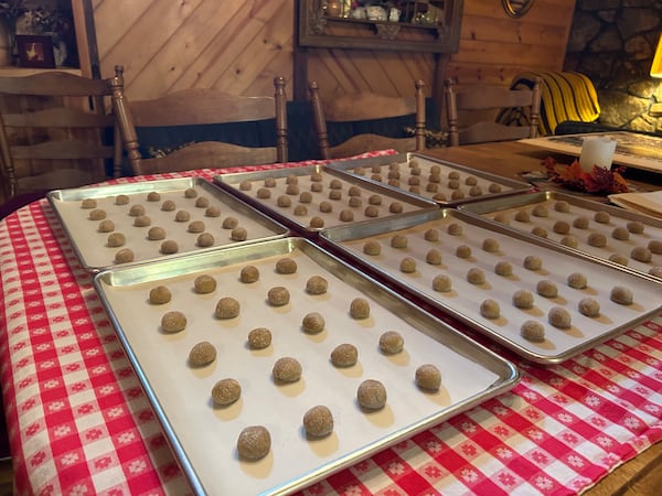 Cecilia Pruitt's cookies are a tradition at the Blairsville Sorghum Festival. Olivia Wakim/olivia.wakim@ajc.com