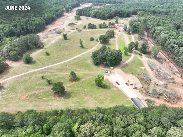 The land in Fayette County for the Arthur M. Blank U.S. Soccer National Training Center, shown in June 2024.