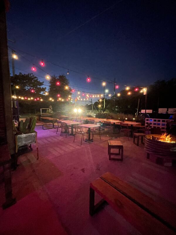 The patio at Fishmonger in Kirkwood.