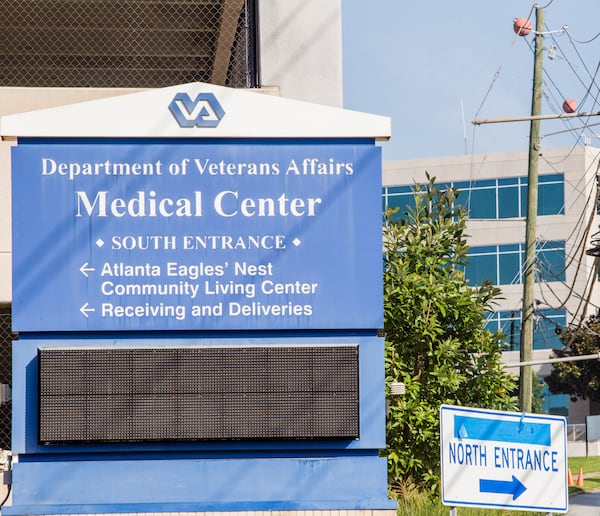 VA Secretary Robert Wilkie visited Atlanta VA Health Care System on Clairmont Road in Decatur to talk to leaders and check on how COVID-19 was being dealt with. (Jenni Girtman for The Atlanta Journal-Constitution)