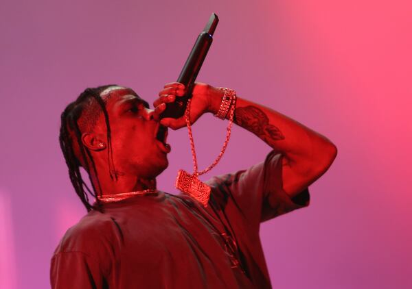 09/14/2019 -- Atlanta, Georgia - Travis Scott performs at Music Midtown in Peidmont Park, Saturday, September 14, 2019. (Tyson Horne/Tyson.Hore@ajc.com)