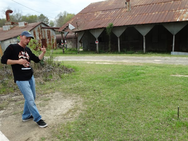 The spot where Merle perished and became a zombie. Daryl had to kill the walker Merle in a very sad sequence season 3. CREDIT: Rodney Ho/ rho@ajc.com