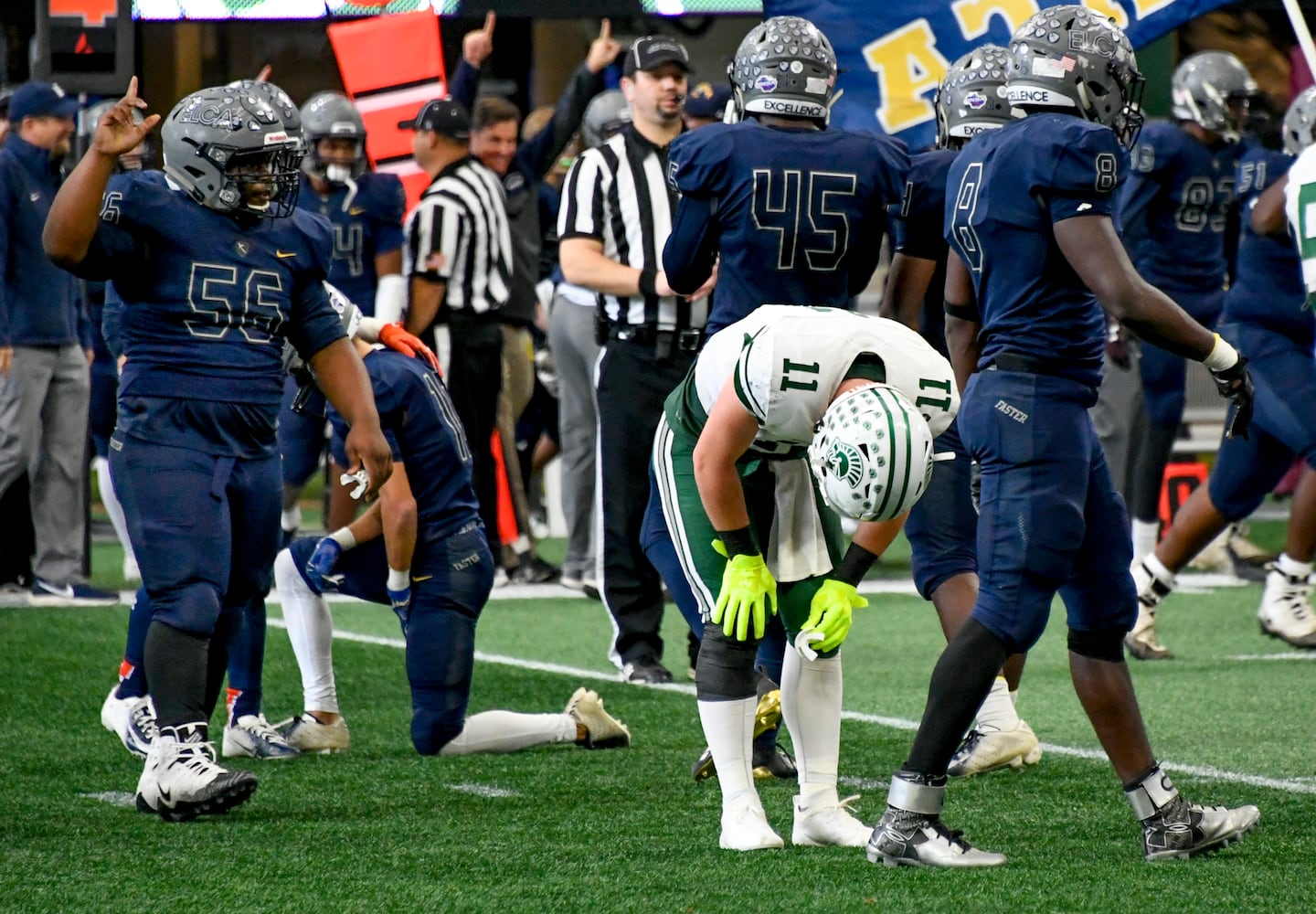 Photos: Day 2 of HS state title games at Mercedes-Benz Stadium