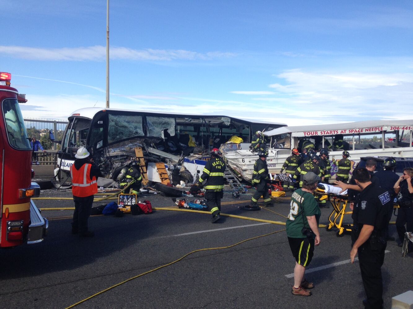 Ride the Ducks vehicle crashes with bus