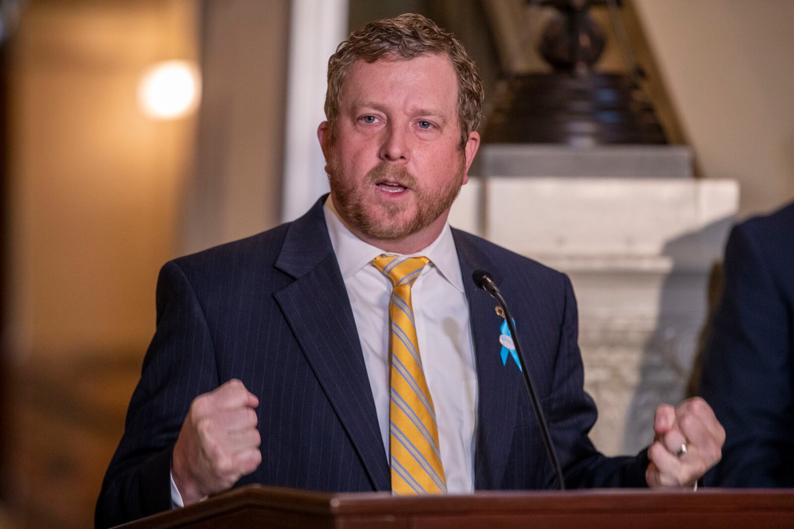 State Rep. Bert Reeves, R-Marietta, held onto his seat in the Legislature even while Democrats were winning recent elections in other suburban districts. He stepped down earlier this year to take a job at Georgia Tech, setting up Tuesday's special election. (Alyssa Pointer / Alyssa.Pointer@ajc.com)