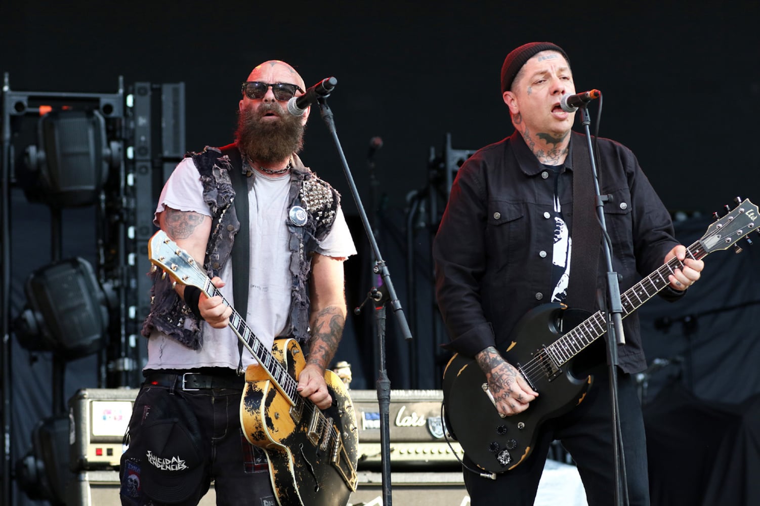 -- Rancid
Green Day brought their Saviors Tour to Truist Park on Wednesday, August 28, 2024. Opening acts were Smashing Pumpkins, Rancid, The Linda Lindas and Paradox.. 
Robb Cohen for the Atlanta Journal-Constitution