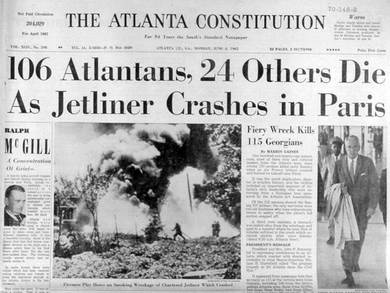 Photos of air disasters from the AJC archives