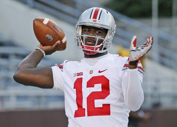 Ohio State quarterback Cardale "12-Gauge" Jones has a powerful arm. He led the Buckeyes to the National Championship last season. (Associated Press)