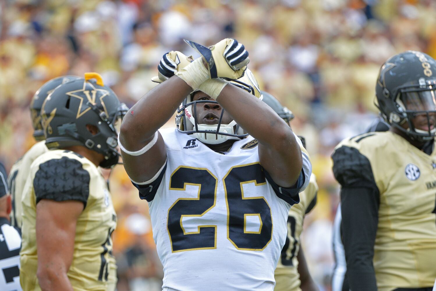 Jackets celebrate against the SEC