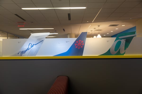 Southwest Airlines has AirTran displays and memorabilia at its headquarters in Dallas, Texas. Source: Southwest