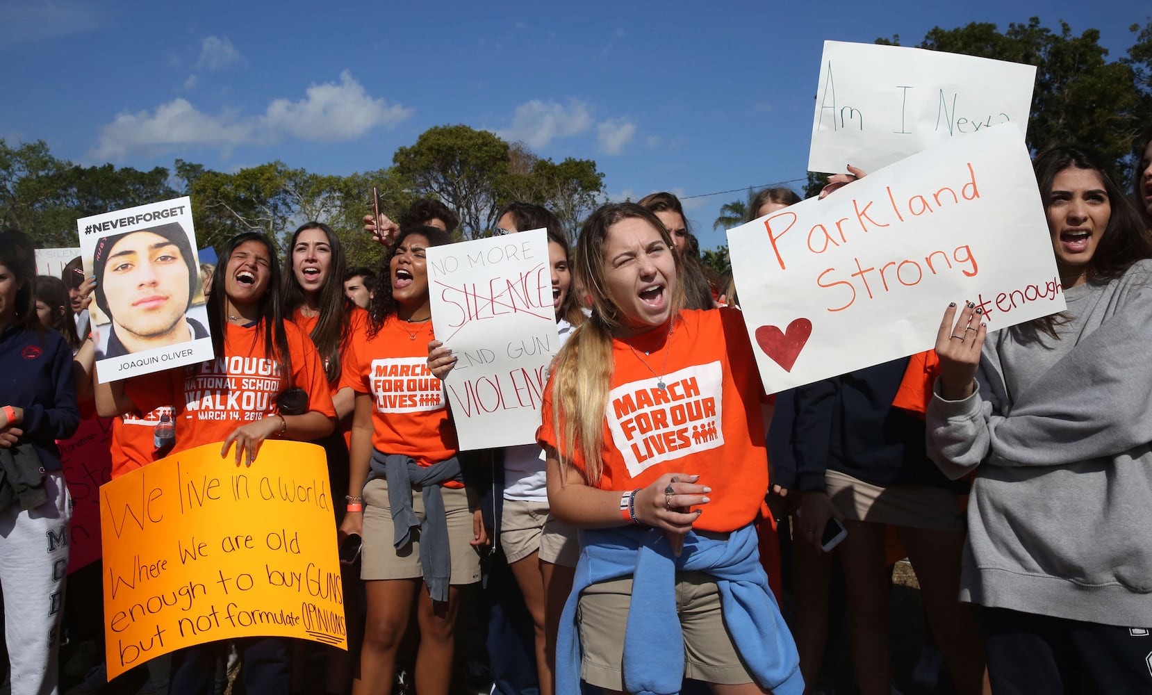 Photos: Students walk out of schools to protest gun violence; march on Washington