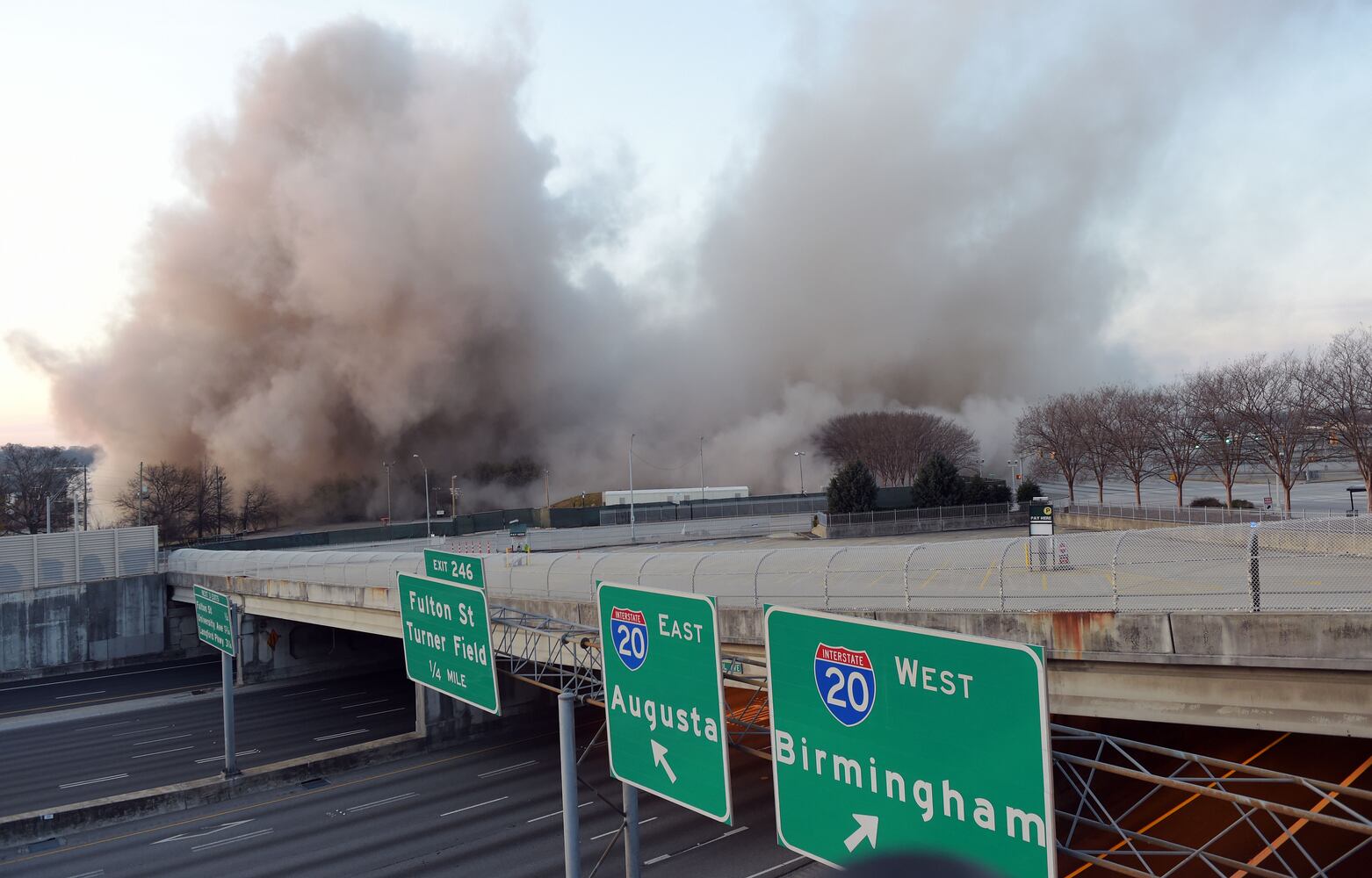 Old Georgia Archives building imploded, Sunday March 5, 2017