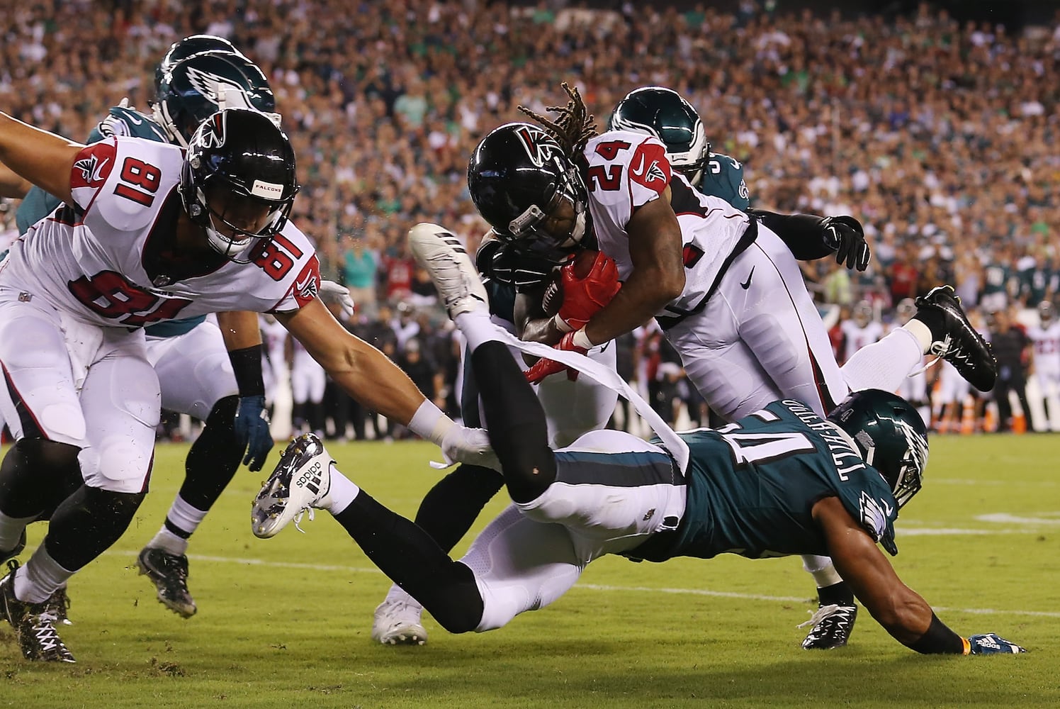 Photos: Falcons open season against Eagles