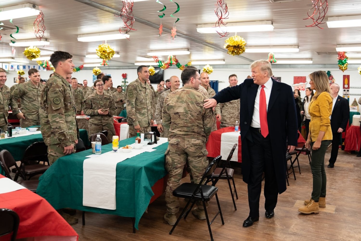 Trump makes unannounced visit to troops in Iraq