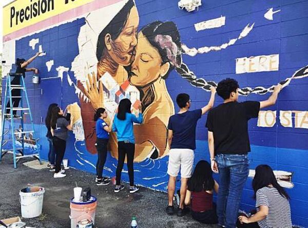 More than 100 murals have been created throughout Atlanta by artists from Living Walls.