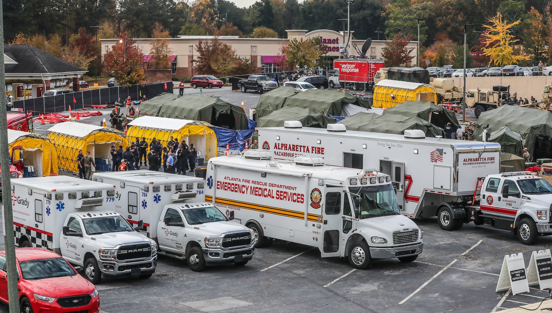 November 2, 2022 Atlanta: The Atlanta-Fulton County Emergency Management Agency and several other agencies participated in nuclear detonation mock exercises. (John Spink / John.Spink@ajc.com) 

