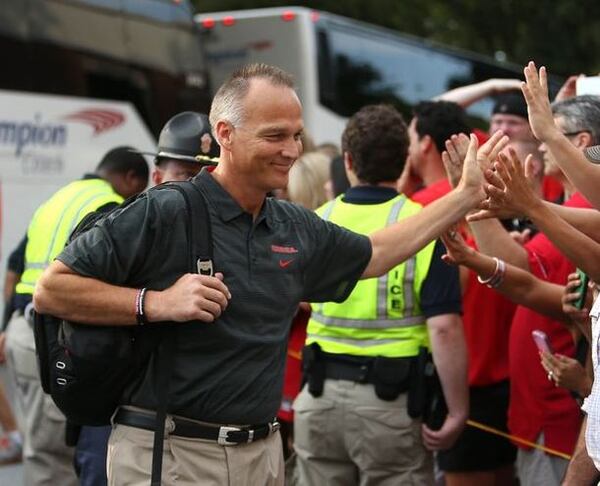 In that backpack is a copy of Phil Steele's yearbook. (Jason Getz/AJC)