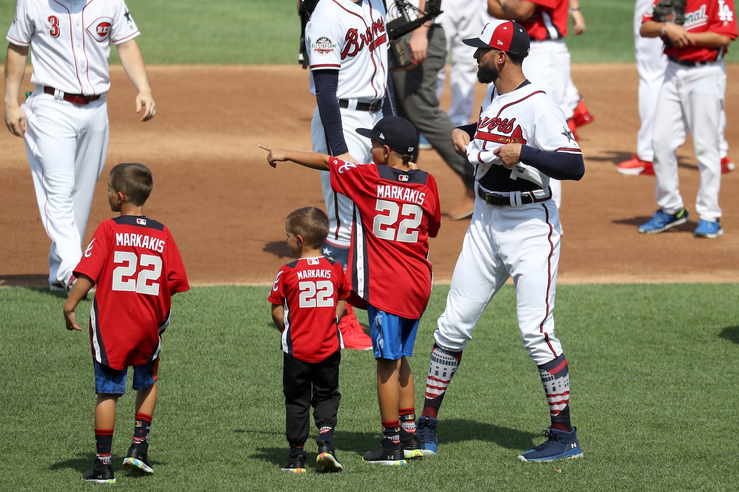 Photos: Braves looking sharp at the All-Star game