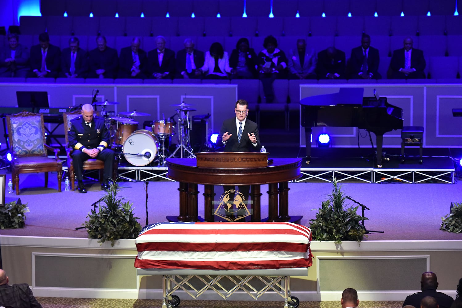 Photos: The funeral for Henry officer Michael Smith