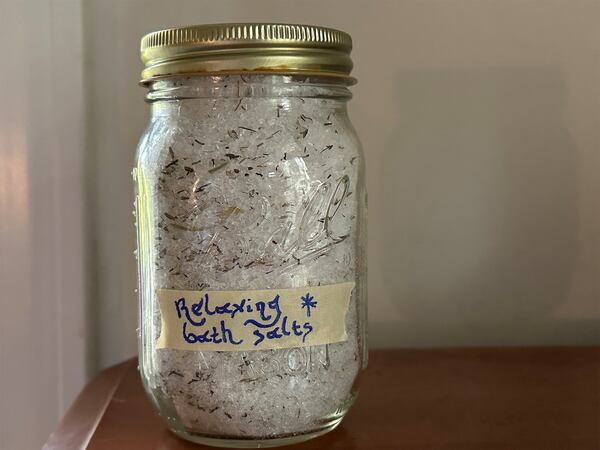 Lavender rosemary herbal bath salt.
(Julia Skinner for The Atlanta Journal-Constitution)