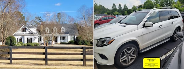 Federal prosecutors say that Jack Fisher of Alpharetta used the profits from his tax shelter scheme to purchase a home in Roswell and a Mercedes, both for his daughter. (Federal case file)