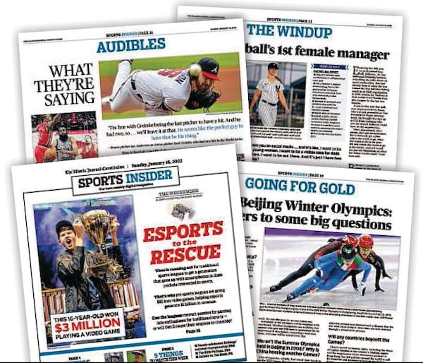 Sports Insider will appear Sundays in The Atlanta Journal-Constitution ePaper