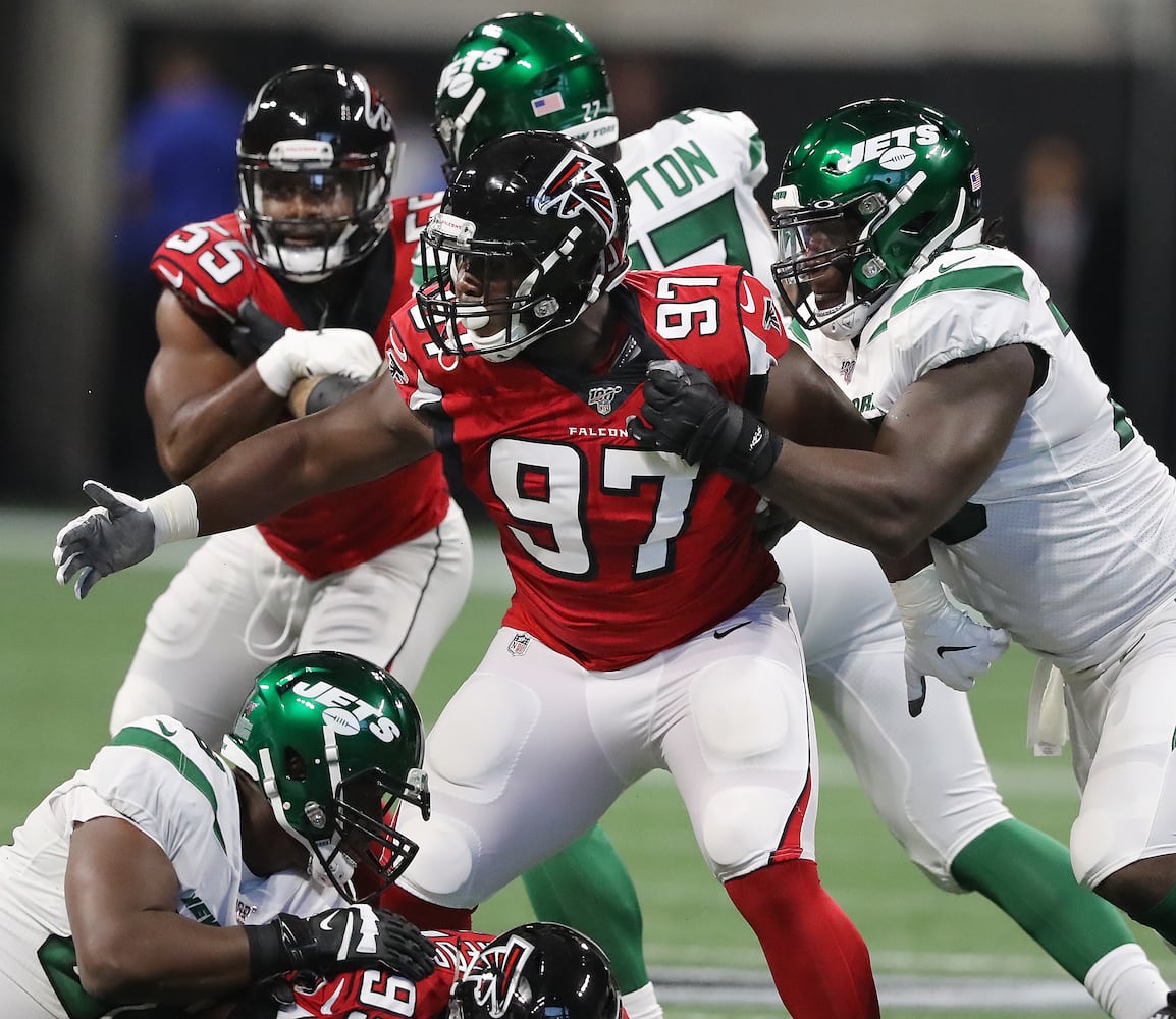 Photos: Falcons lose to Jets in third exhibition game