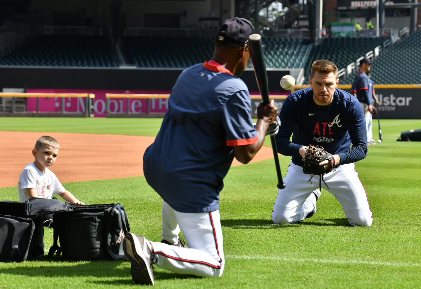 Atlanta Braves workout prior to NLCS